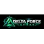 Neon green and cyan delta emblem beside the DELTA FORCE CHEAT wordmark.